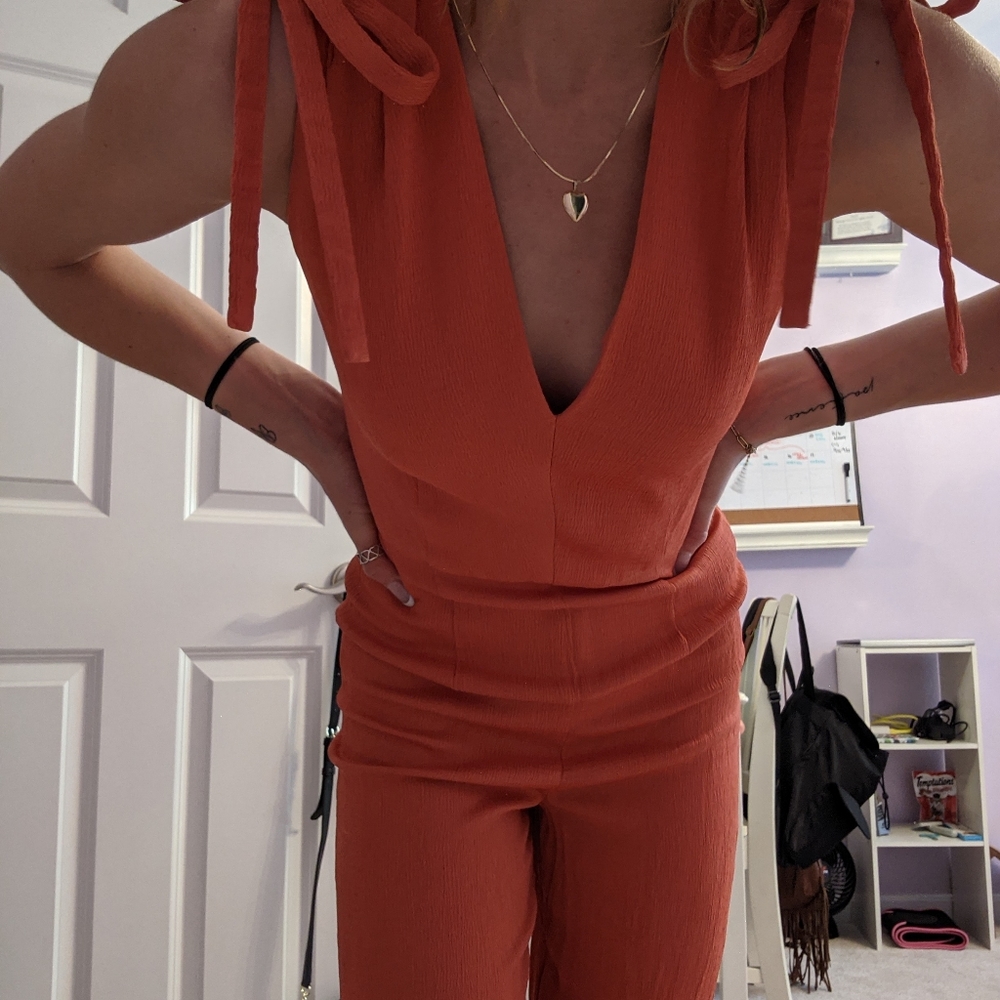 Salmon colored Jumpsuit
